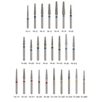 Dental Diamond Bur TR Series Round End Cone Full Size 5pcs/Pack - pairaydental.com
