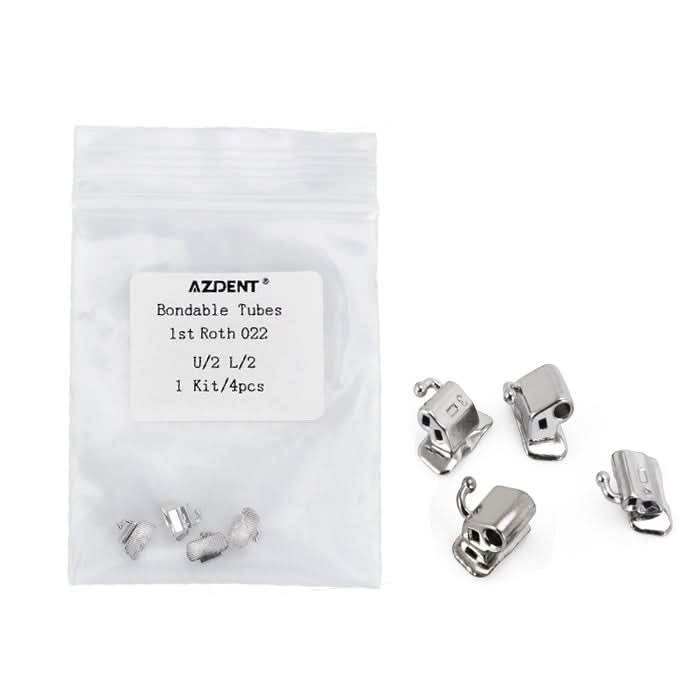 Bondable Tube 1st Molar Non-Convertible Roth 0.022 U2L2 4pcs/pack - pairaydental.com