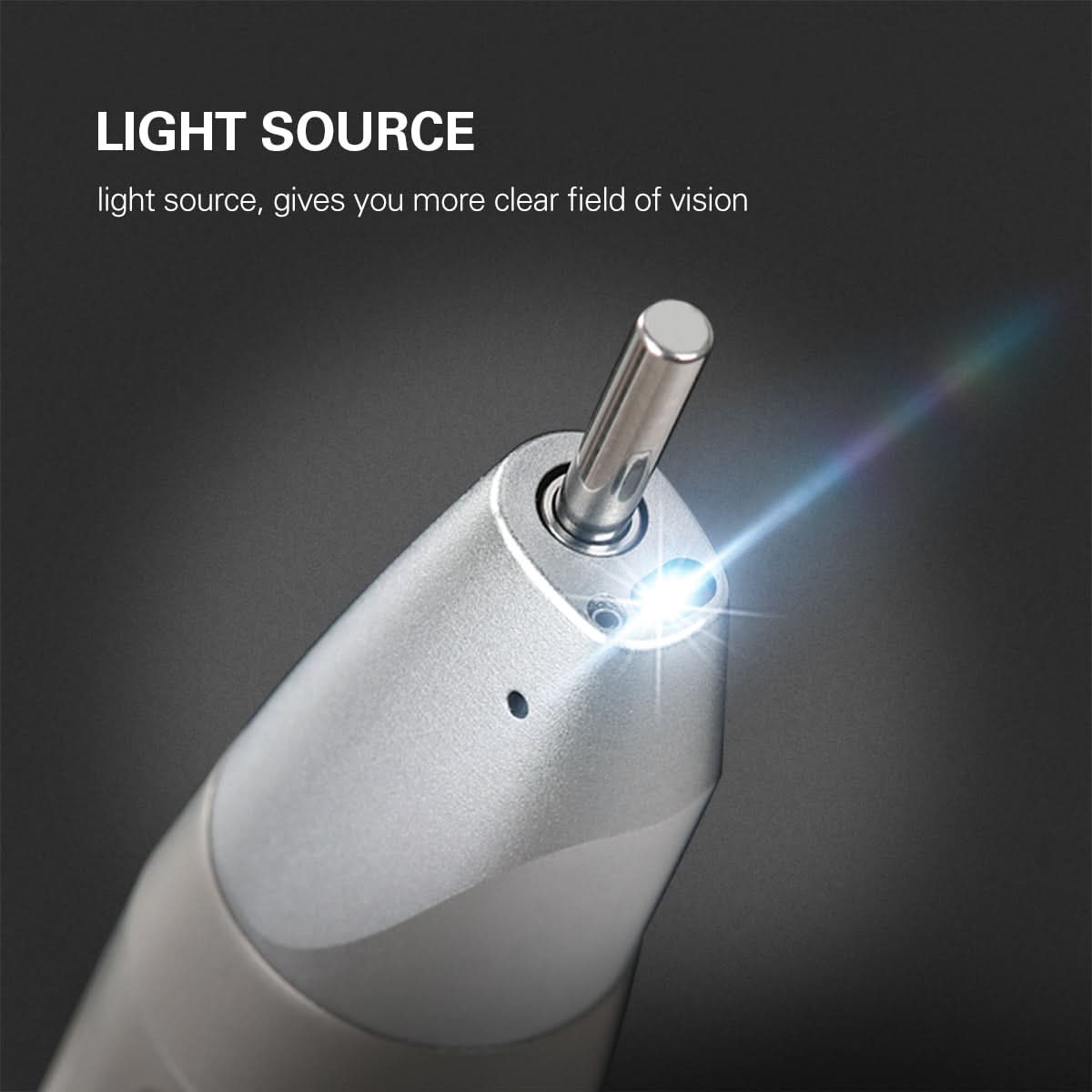 1:1 Fiber Optic Straight Nose Cone Handpiece Internal Water - pairaydental.com