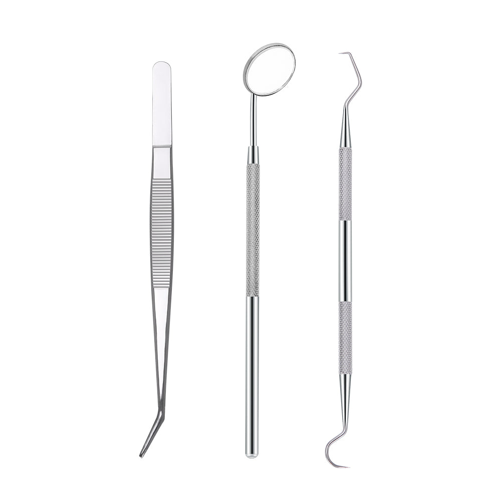 3pcs Stainless Steel Dental Teeth Cleaning Tools Kit - pairaydental.com