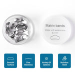 Dental Metal Matrices Sectional Contoured Matrix Refill 50pcs/Box - pairaydental.com