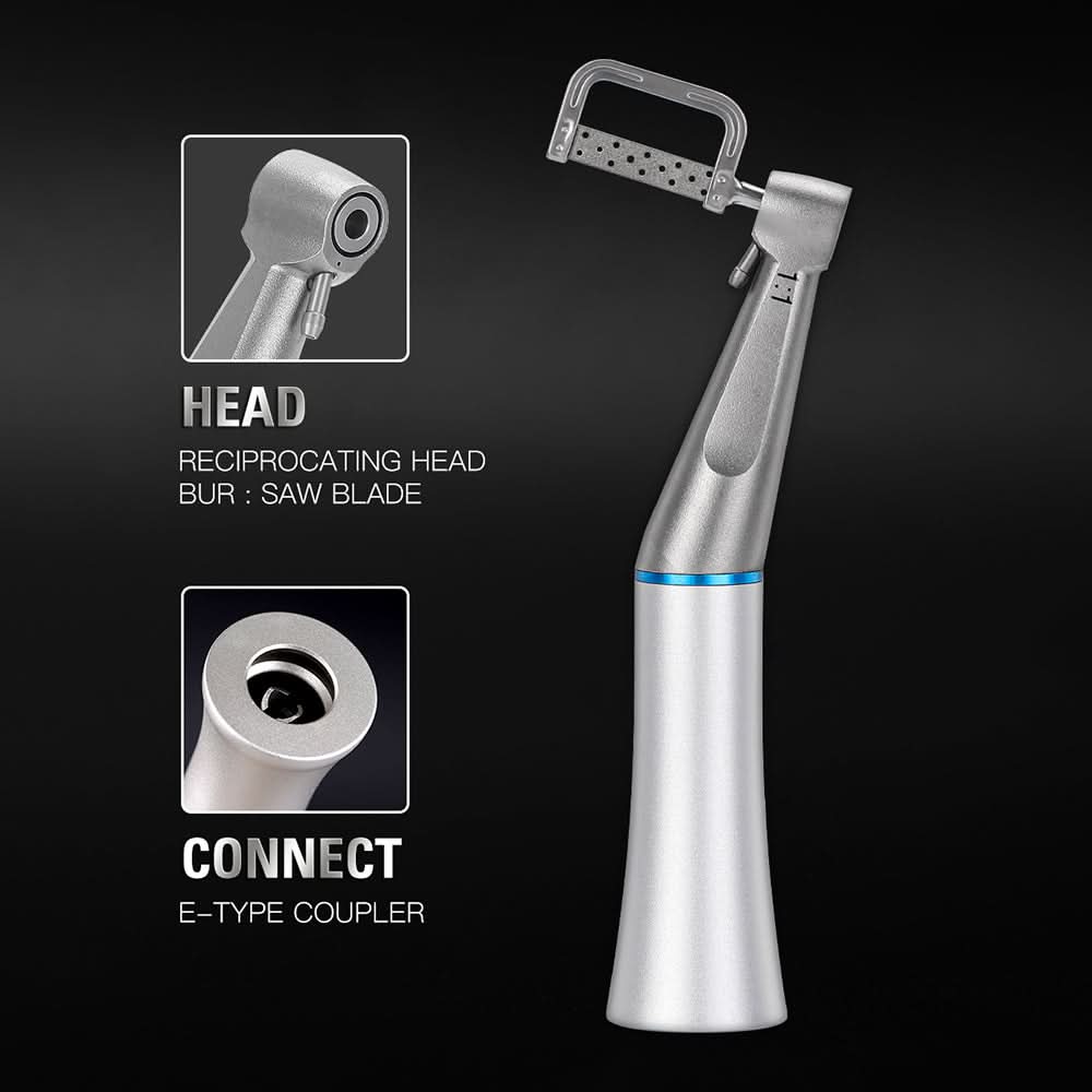 1:1 Interproximal Reciprocating Contra Angle Handpiece+10pcs Strips Kit - pairaydental.com