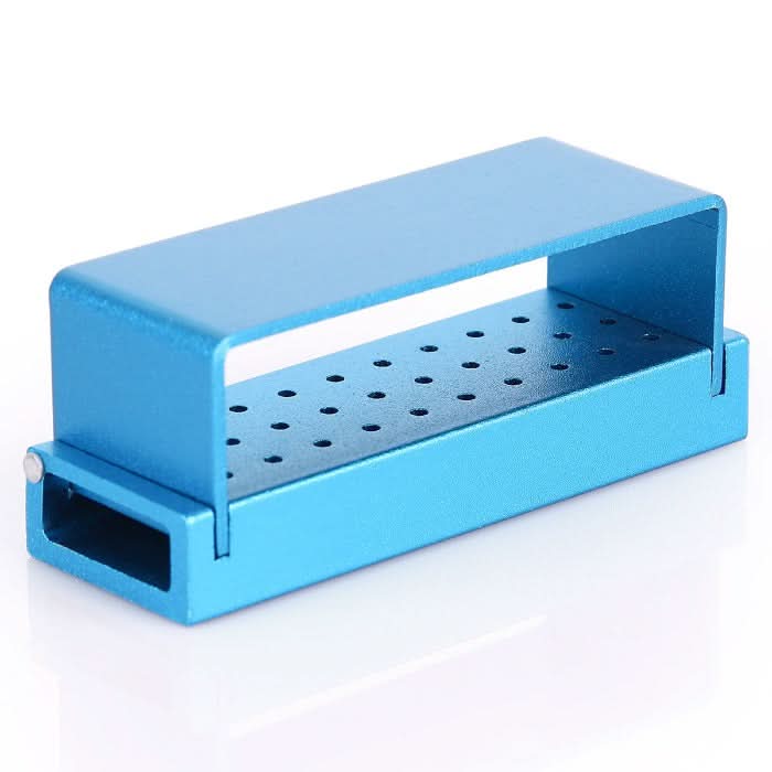 Dental Burs Drill Disinfection Block High Speed Handpiece Holder Blue 30 Holes - pairaydental.com