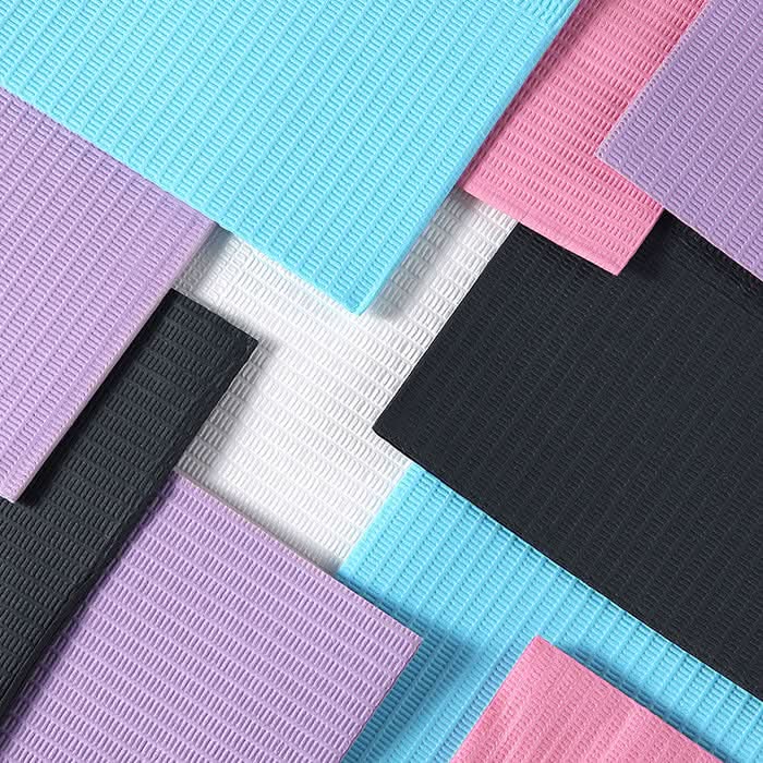 AZDENT Dental Disposable Patient Bibs 13"x18" 2-Ply Paper/1-Ply Poly 500pcs/Cs - pairaydental.com