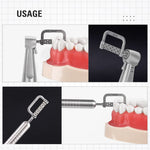 1:1 Interproximal Reciprocating Contra Angle Handpiece+10pcs Strips Kit - pairaydental.com