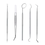 5pcs Stainless Steel Dental Teeth Cleaning Tools Kit - pairaydental.com
