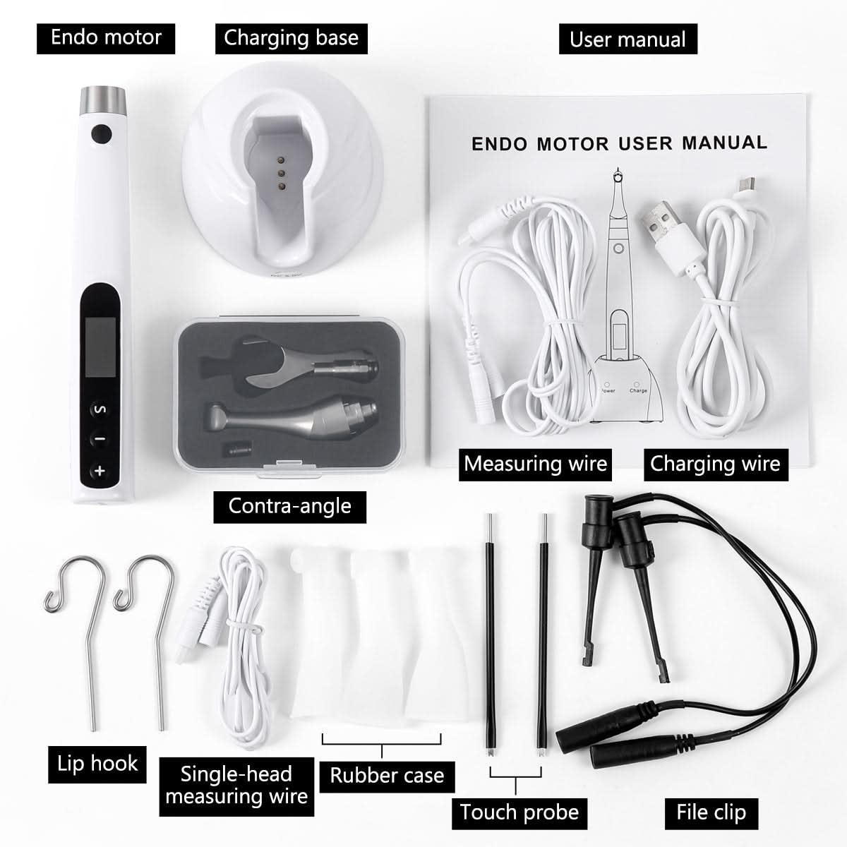 Wireless Endo Handpiece Builtin Apex Locator 360° Rotating Reciprocation Function - pairaydental.com