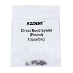 Dental Lingual Buttons Direct Bond Eyelet Round/Rectangular 10pcs/Bag - pairaydental.com