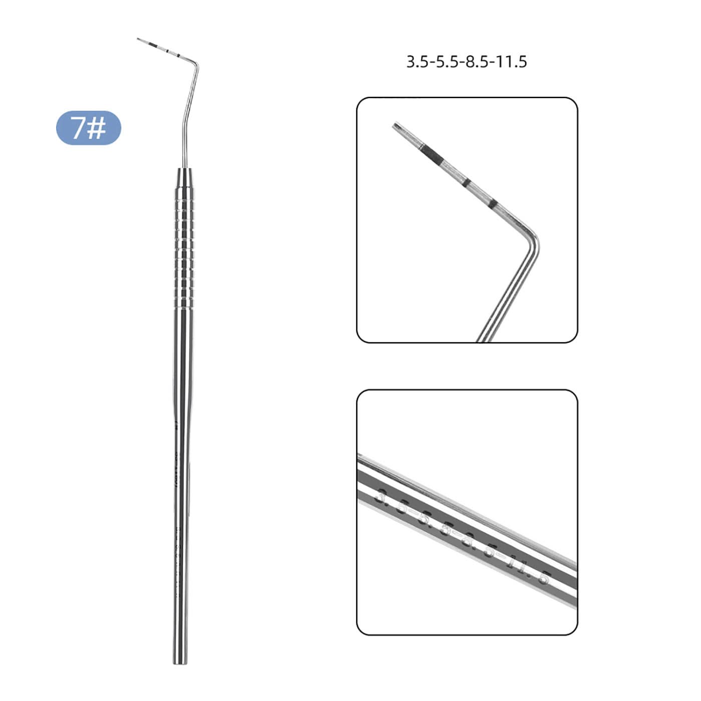 Dental Probe Graduated Periodontal Explorers Instruments #1-#8 - pairaydental.com