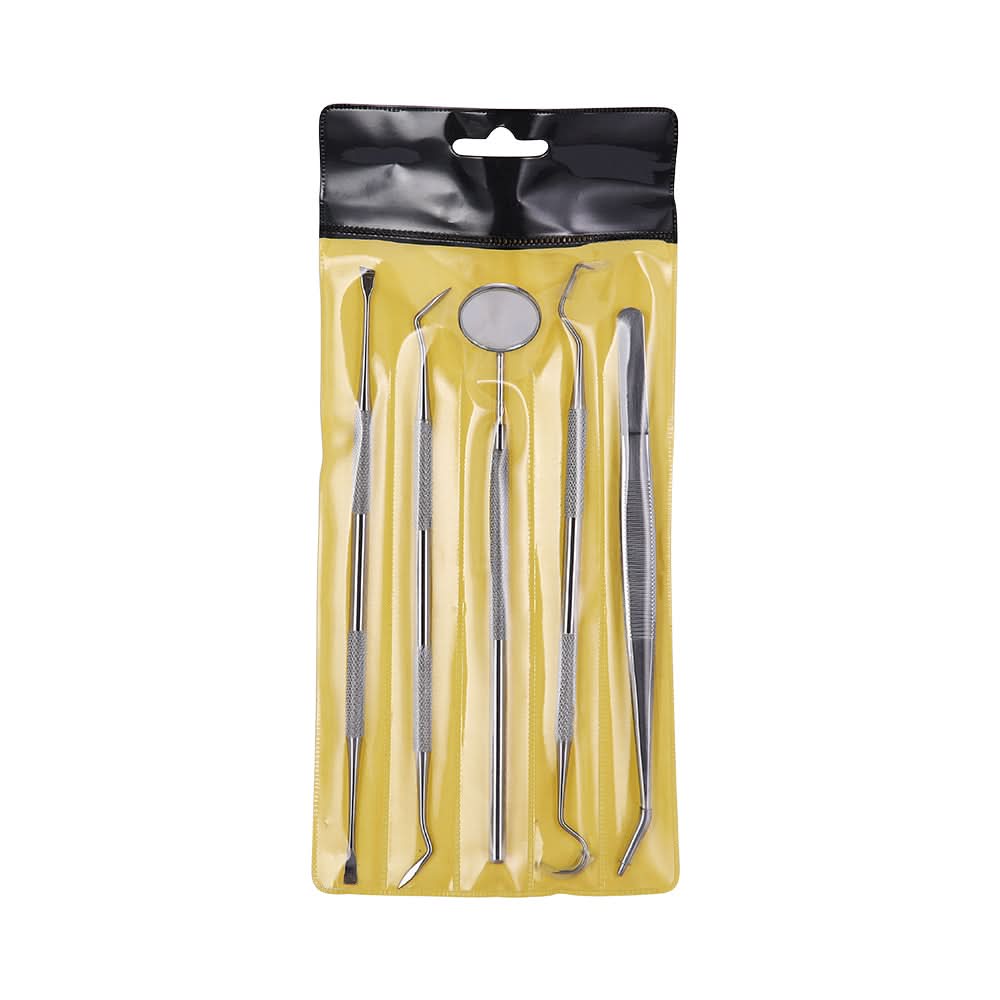 5pcs Stainless Steel Dental Teeth Cleaning Tools Kit - pairaydental.com