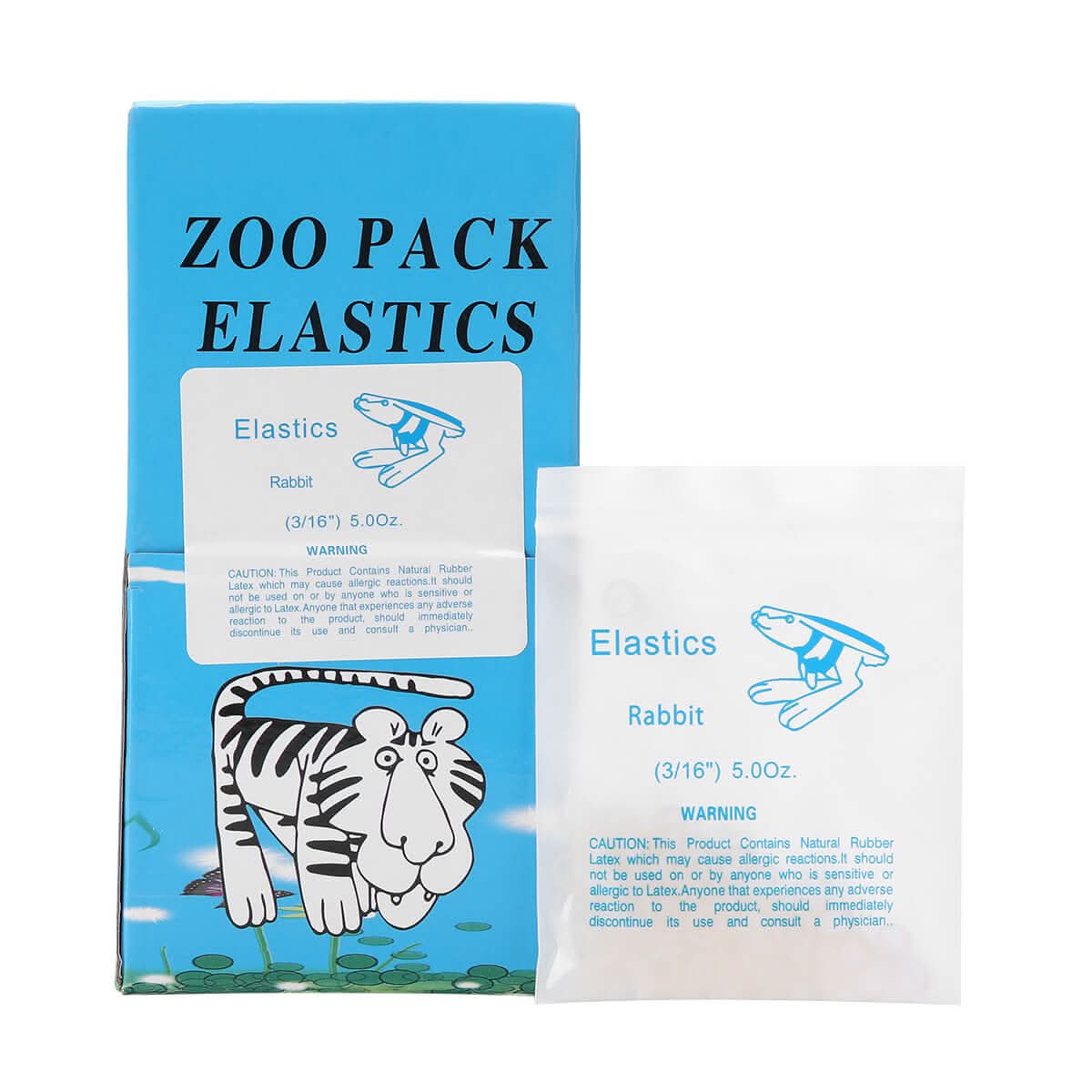 Orthodontic 5.0 OZ Rubber Bands Latex Braces Force 5 Sizes 5000pcs/Box - pairaydental.com