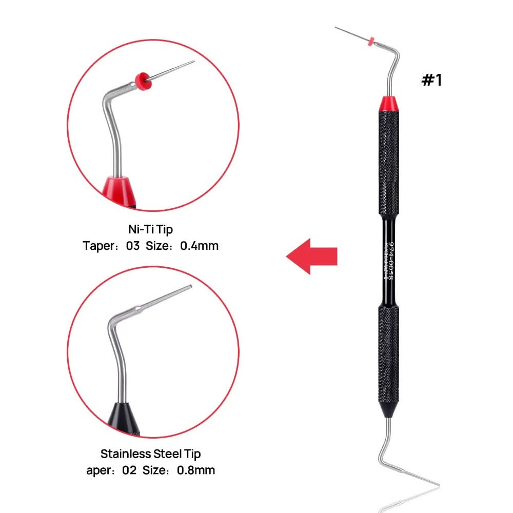 Dental Endo Hand Plugger Niti Tip Fill Instrument #0 #1 #2 - pairaydental.com