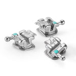 Orthodontic Metal Self-Ligating Brackets Mini Roth/MBT 0.022 345 Hooks with Buccal Tube 24pcs/Kit - pairaydental.com