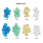 Dental Polishing Discs NO1.075 Gross Reduction Contouring Mandrel Stripes Set 80/Box - pairaydental.com
