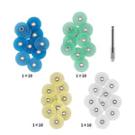 Dental Polishing Discs NO1.071 Gross Reduction Contouring Mandrel Stripes Set 40/Box - pairaydental.com