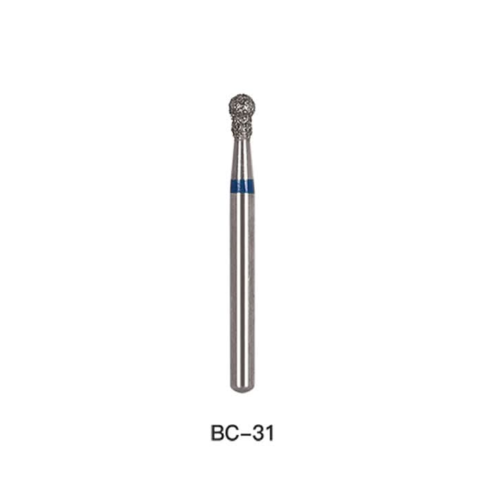 Dental Diamond Bur FG BC Series Full Size Round With Collar 5pcs/Pack - pairaydental.com