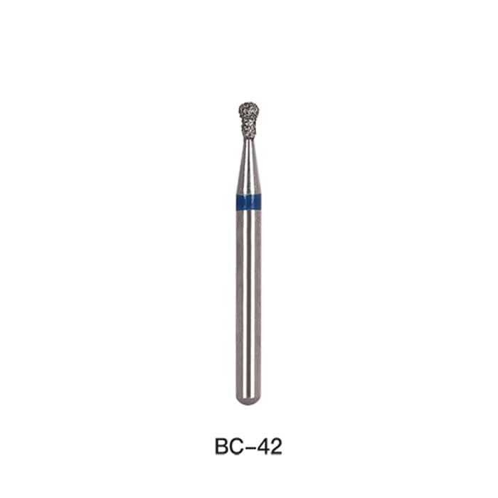 Dental Diamond Bur FG BC 42 Round With Collar 5pcs/Pack - pairaydental.com