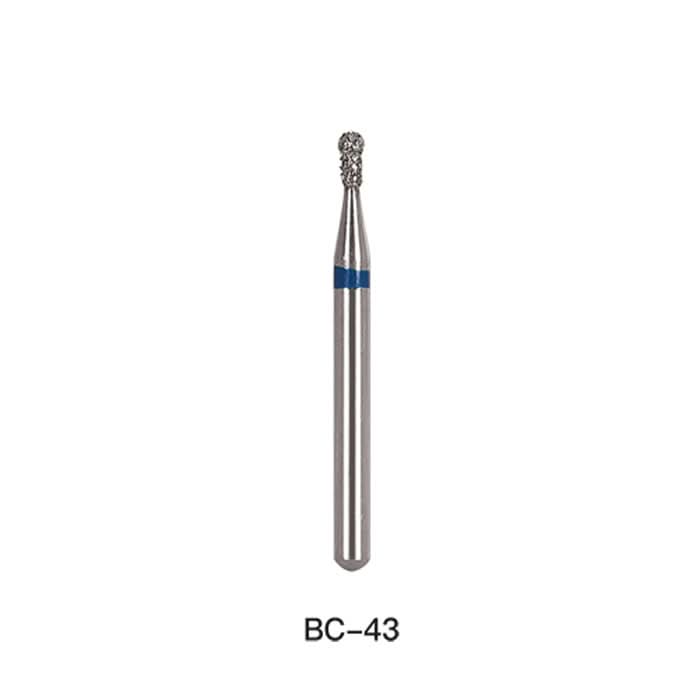 Dental Diamond Bur FG BC 43 Round With Collar 5pcs/Pack - pairaydental.com