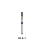 Dental Diamond Bur FG BC S42 Round With Collar 5pcs/Pack - pairaydental.com