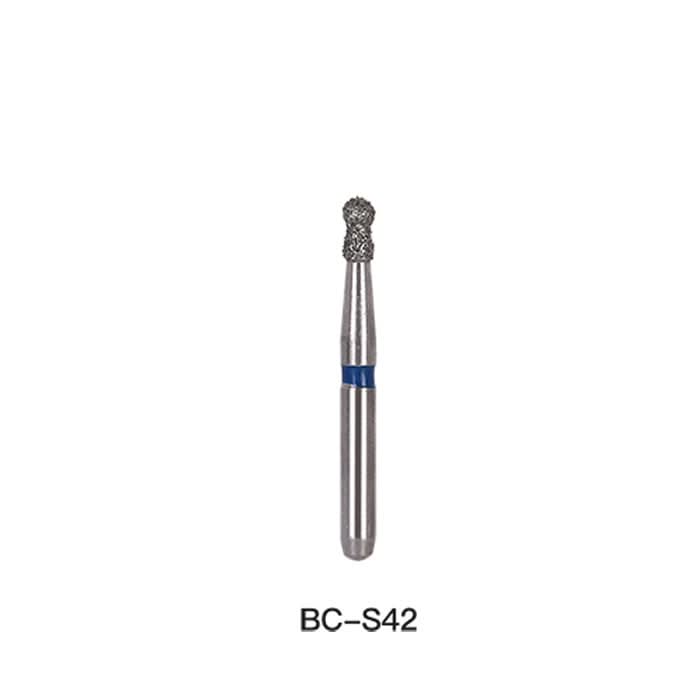 Dental Diamond Bur FG BC S42 Round With Collar 5pcs/Pack - pairaydental.com