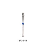 Dental Diamond Bur FG BC S43 Round With Collar 5pcs/Pack - pairaydental.com