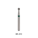 Dental Diamond Bur FG BR Series Round Full Size 5pcs/Pack - pairaydental.com