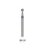 Dental Diamond Bur FG BR Series Round Full Size 5pcs/Pack - pairaydental.com