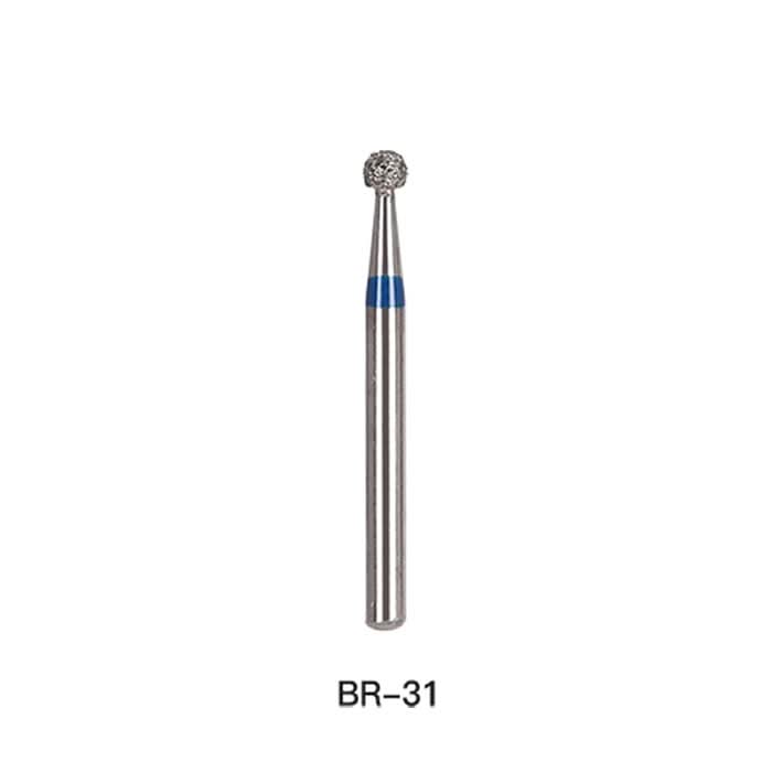 Dental Diamond Bur FG BR Series Round Full Size 5pcs/Pack - pairaydental.com