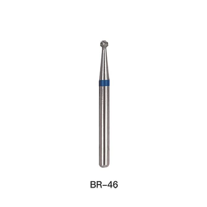 Dental Diamond Bur FG BR Series Round Full Size 5pcs/Pack - pairaydental.com