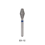 Dental Diamond Bur FG EX 12 Barrel 5pcs/Pack - pairaydental.com