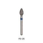 Dental Diamond Bur FG FO-25 Flame 5pcs/Pack - pairaydental.com