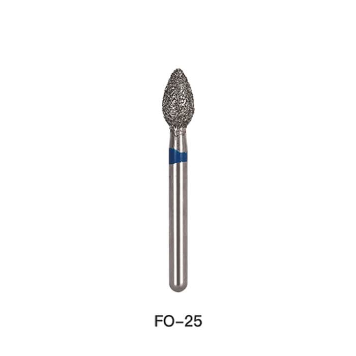 Dental Diamond Bur FG FO-25 Flame 5pcs/Pack - pairaydental.com