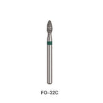 Dental Diamond Bur FG FO-32C Flame 5pcs/Pack - pairaydental.com