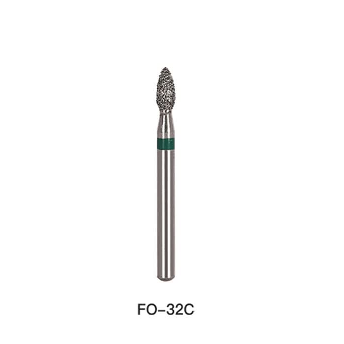 Dental Diamond Bur FG FO-32C Flame 5pcs/Pack - pairaydental.com