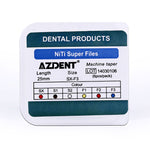 Endo NiTi Rotary Engine Files 25mm Assorted SX-F3 6pcs/Pack - pairaydental.com