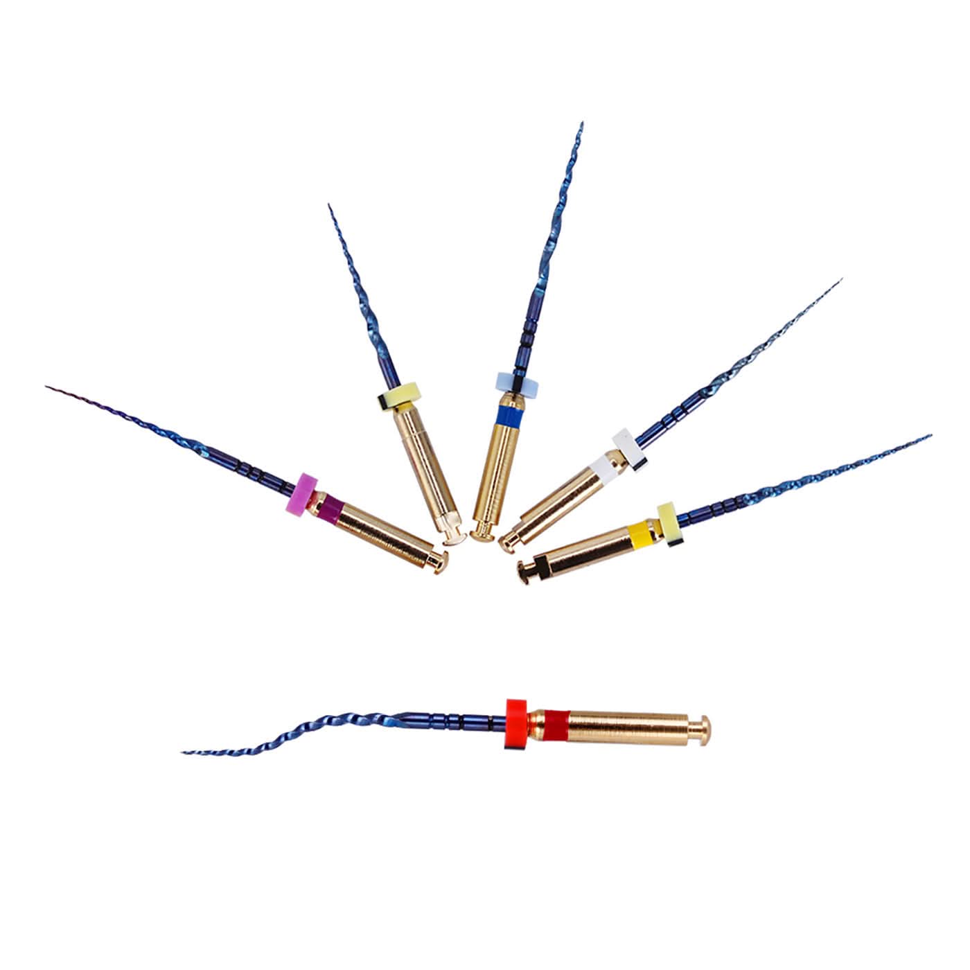 Endo NiTi Rotary Files Heat Activated 25mm Assorted SX-F3 6pcs/Pk - pairaydental.com