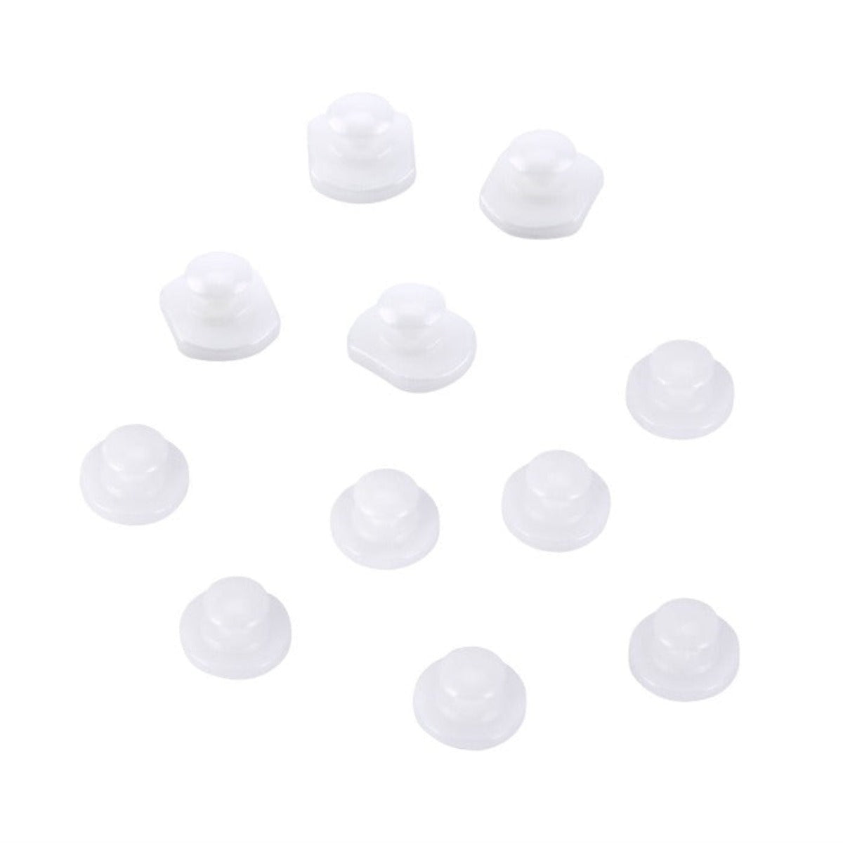 Dental Composite Lingual Button Ceramic Round/Rectangular 10pcs/Bag