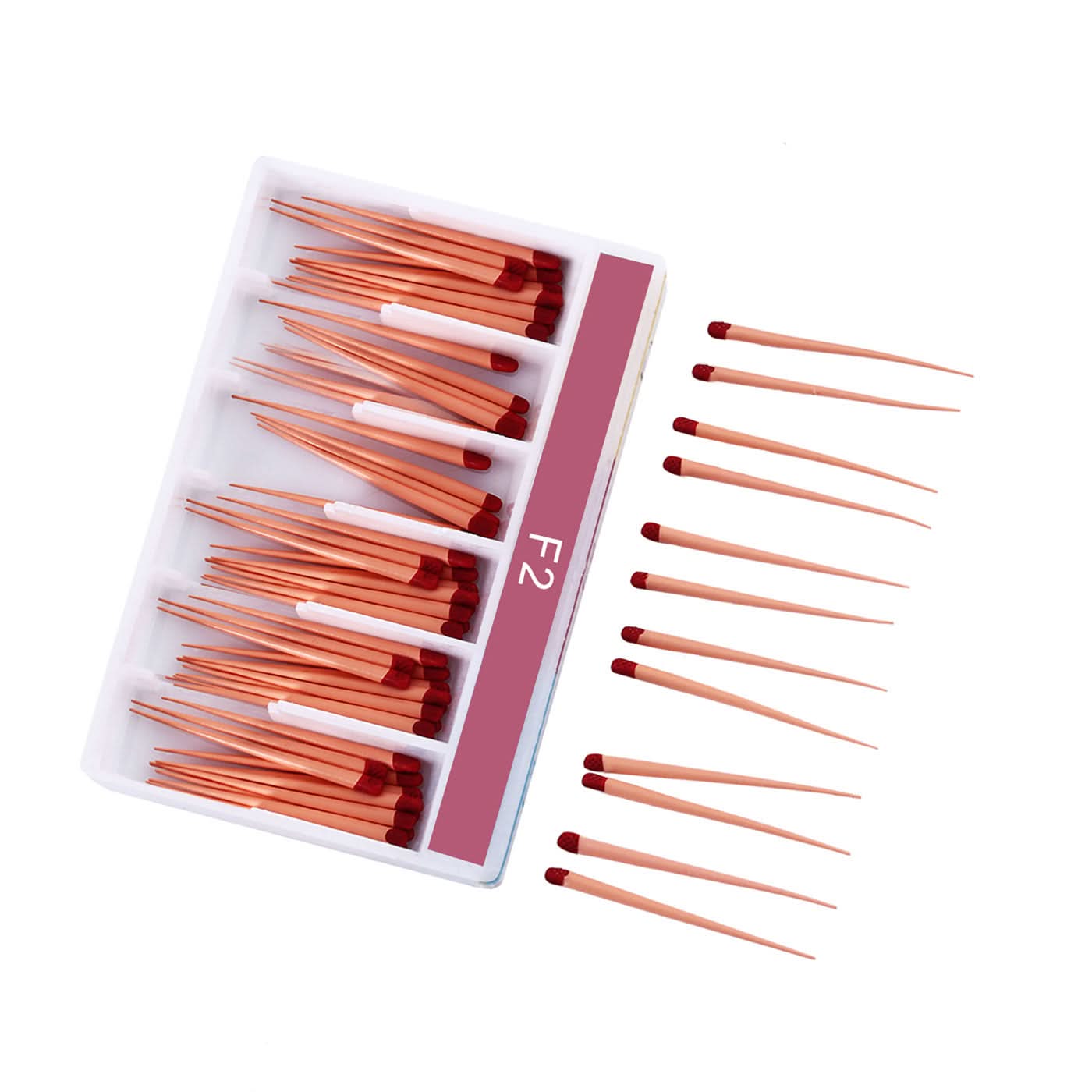 Gutta Percha Points F Series F2 Color Coded 60pcs/Pk - pairaydental.com