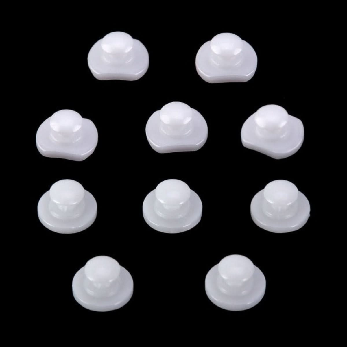Dental Lingual Button Bondable Composite Ceramic Round/Rectangular Base 10pcs/Bag - pairaydental.com