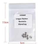 Dental Lingual Button Bondable Round Base 10pcs/Bag - pairaydental.com