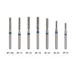 Dental Diamond Bur SF Series Flat End Cylinder Full Size 5pcs/Pack - pairaydental.com