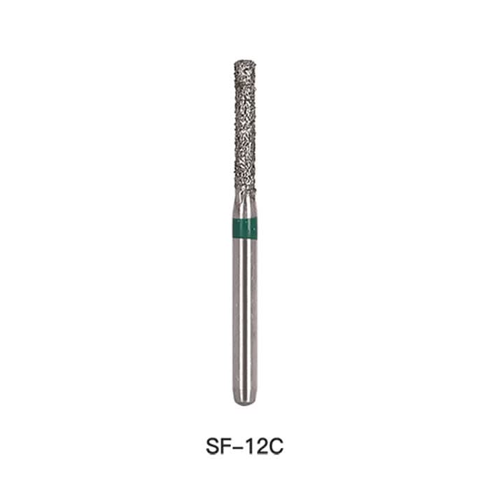 Dental Diamond Bur SF 12C Flat End Cylinder 5pcs/Pack - pairaydental.com