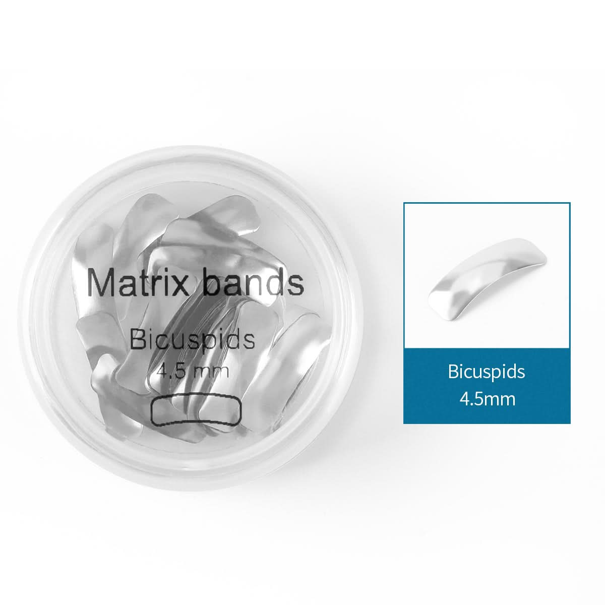 Dental Metal Matrices Sectional Contoured Matrix Refill 50pcs/Box - pairaydental.com
