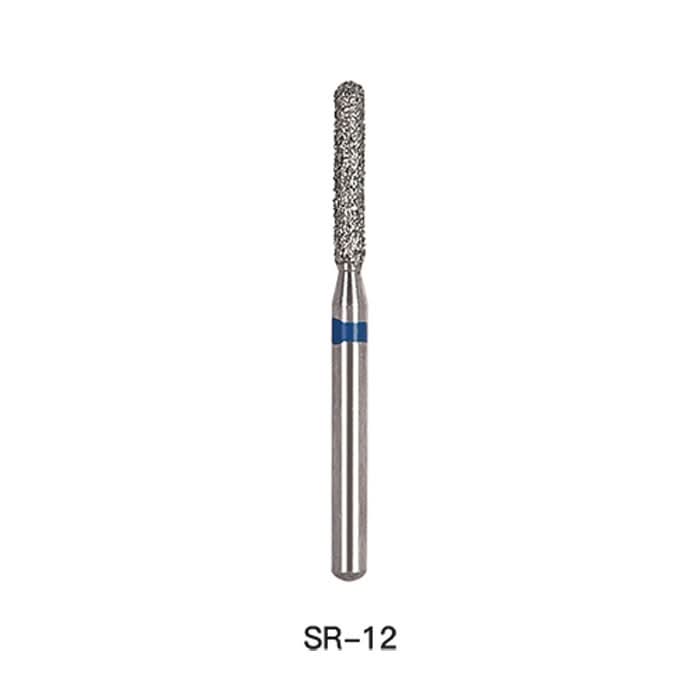 Dental Diamond Bur SR 12 Round End Cylinder 5pcs/Pack - pairaydental.com