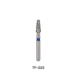 Dental Diamond Bur TF Series Full Size Flat Cone 5pcs/Pack - pairaydental.com