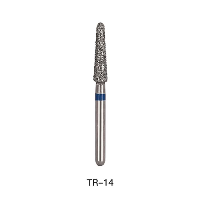Dental Diamond Bur TR 14 Round End Cone 5pcs/Pack - pairaydental.com