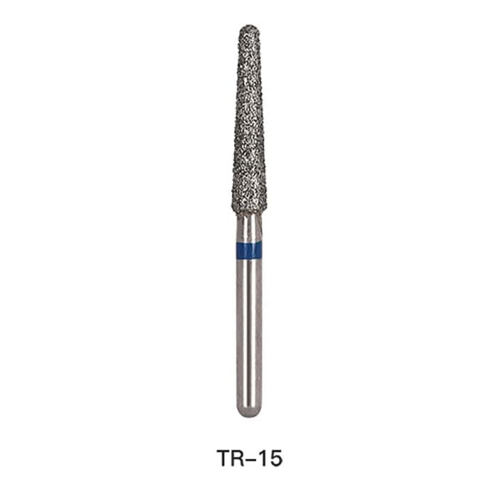 Dental Diamond Bur TR 15 Round End Cone 5pcs/Pack - pairaydental.com