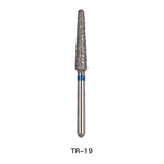 Dental Diamond Bur TR 19 Round End Cone 5pcs/Pack - pairaydental.com