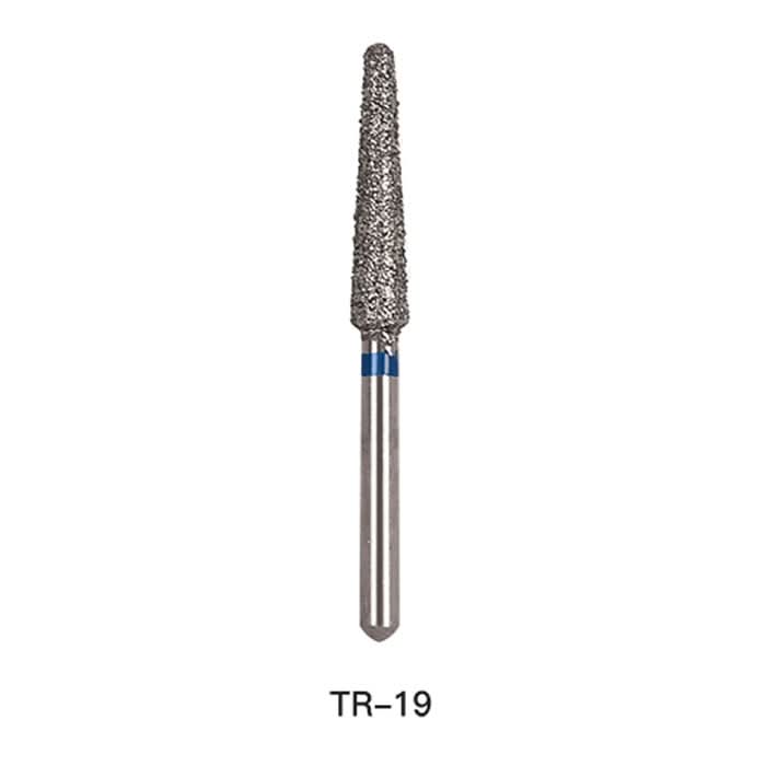 Dental Diamond Bur TR 19 Round End Cone 5pcs/Pack - pairaydental.com