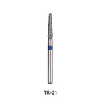 Dental Diamond Bur TR 21 Round End Cone 5pcs/Pack - pairaydental.com